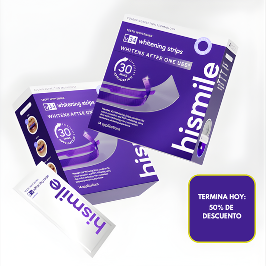 Tiras de Blanqueamiento Avanzado V34 – 14 Aplicaciones