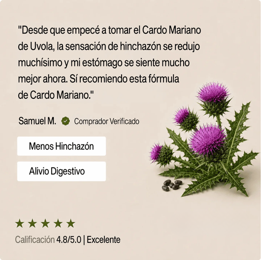 Cápsulas de Cardo Mariano (30 Cápsulas) — Apoyo Hepático e Intestinal