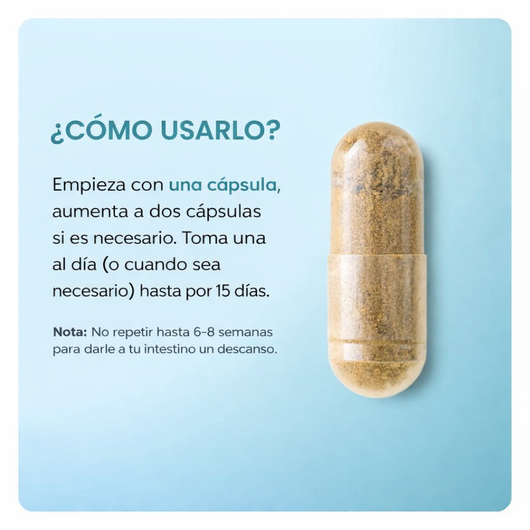 Suplemento Limpieza de 15 Días para Intestino y Colon sin cafeína con sen, cáscara sagrada y psyllium 30 cápsulas