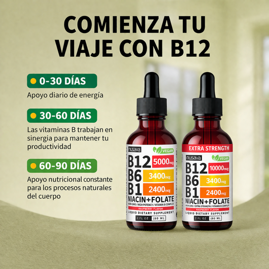 5 en 1 Vitamina B Complex en Gotas (60 ml)