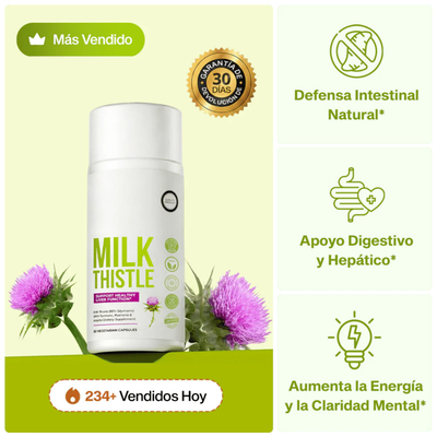 Cápsulas de Cardo Mariano (30 Cápsulas) — Apoyo Hepático e Intestinal
