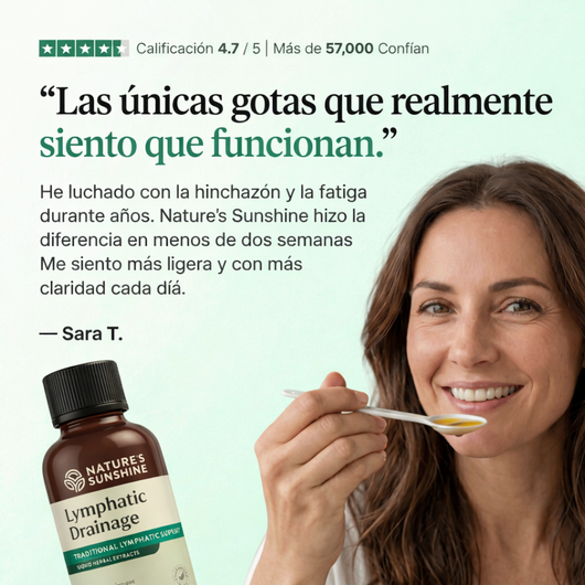 Gotas de Drenaje Linfático: Apoyo natural contra la hinchazón y la retención de líquidos (59 ML)